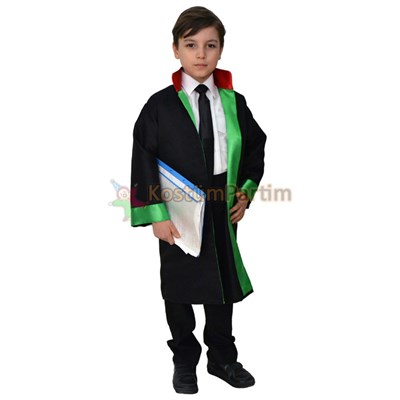 Avukat Cübbesi Çocuk KıyafetiMeslek Kostümleri