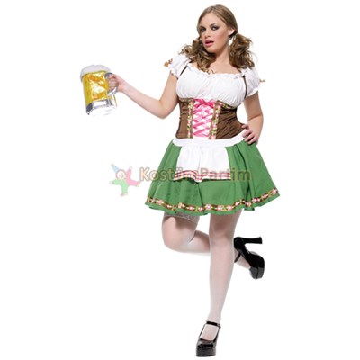 Bavaria Kostümü Alman Biracı Kız  Kıyafeti