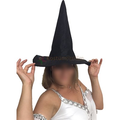 Cadı Şapkası Siyah SadeŞapkalar