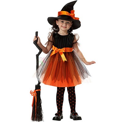 Halloween Çocuk Cadı KostümüKız Çocuk Kostümleri