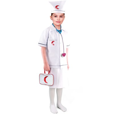 Doktor Kız Kostümü Çocuk Kıyafeti