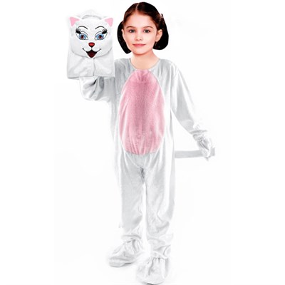 Kedi Kostümü Çocuk Kıyafeti Beyaz