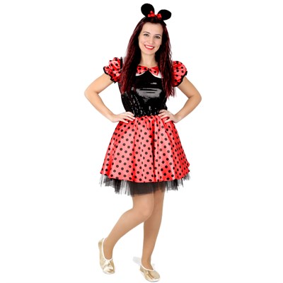 Minnie Mouse Kostümü Kırmızı