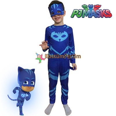Pijamaskeliler Kedi Çocuk Kostümü, PJMask Catboy Kıyafeti