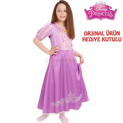 Prenses Rapunzel Kostümü (Disney Lisanslı)Karakter KostümleriKostümPartim ★ Rapunzel Kıyafeti Kız Çocuk (Disney Lisanslı) / Karakter Kostümleri