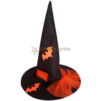 Yarasa Figürlü Cadı ŞapkasıŞapkalar